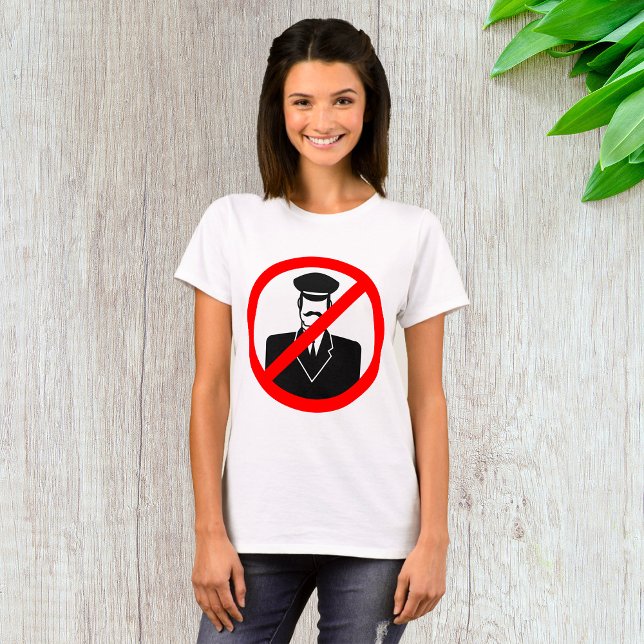 Camiseta No Chauffeur Allowed Symbol Funny Warning (Criador carregado)