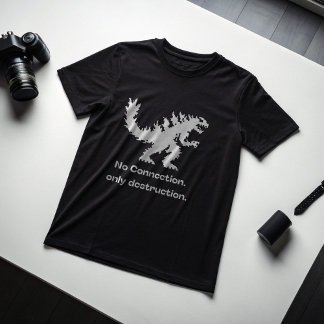 Camiseta No Connection Only Destruction Pixel Dino Savage 