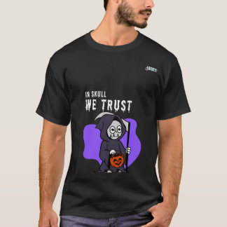 Camiseta No crânio, nós confiamos no crânio do Halloween, D