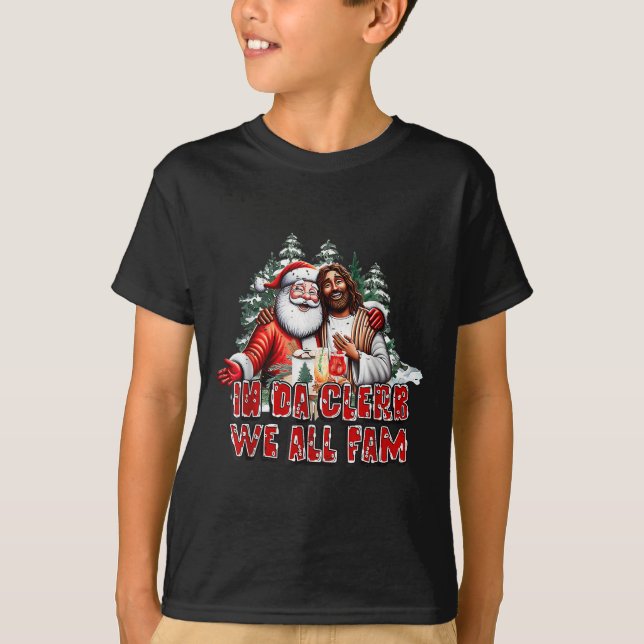 Camiseta No Da Clerb, Todos Famos Papais noeis De Jesus Eng (Frente)