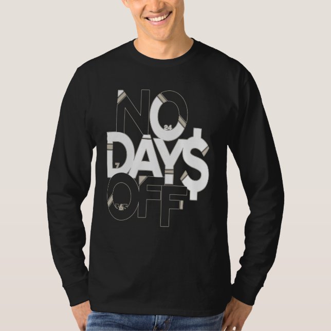 Camiseta No Days Off Clothes & Gear Light Brown & White No  (Frente)