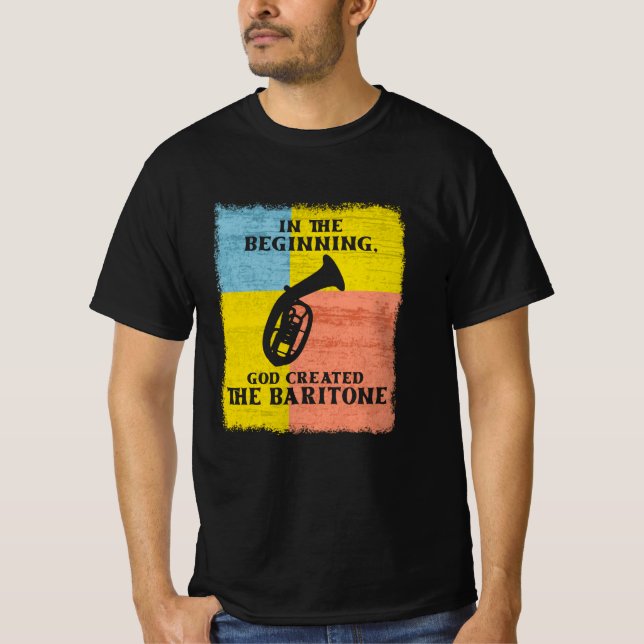 Camiseta No Deus Inicial Criou A Baritona (Frente)