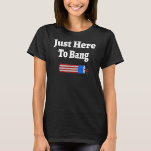 Camiseta No dia 4 de julho, estou aqui para bater o pano da