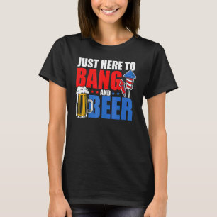 Camiseta No dia 4 de julho, estou aqui só para fazer um bom