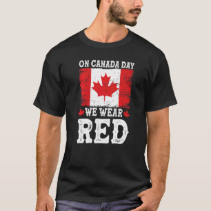 Camiseta No dia do Canadá, Vestimos o vermelho, eu amo o Ca
