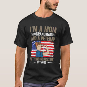 Camiseta No Dia Do Veterano Sou Mãe E Veterana.