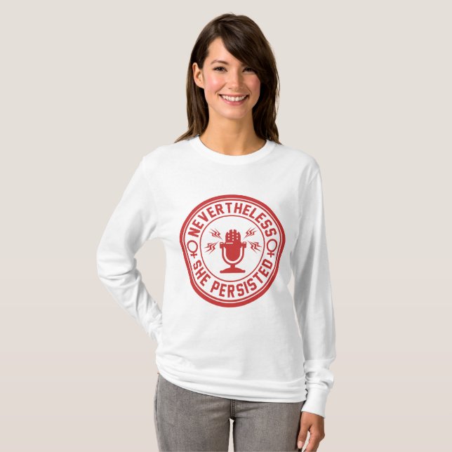 CAMISETA NO ENTANTO, ELA PERSISTIU (Frente Completa)