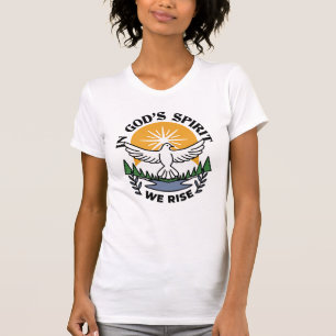 Camiseta No espírito de Deus que levanta - fé e liberdade