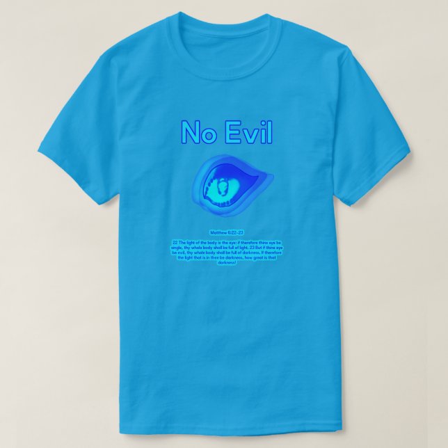 Camiseta No Evil - Logotipo de Onda Tropical - (Frente do Design)