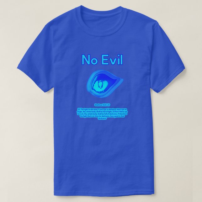 Camiseta No Evil - Logotipo de Onda Tropical - (Frente do Design)