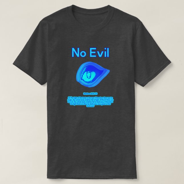 Camiseta No Evil - Logotipo de Onda Tropical - (Frente do Design)