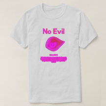No Evil - Tahitian Sunset Logo-  T-Shirt