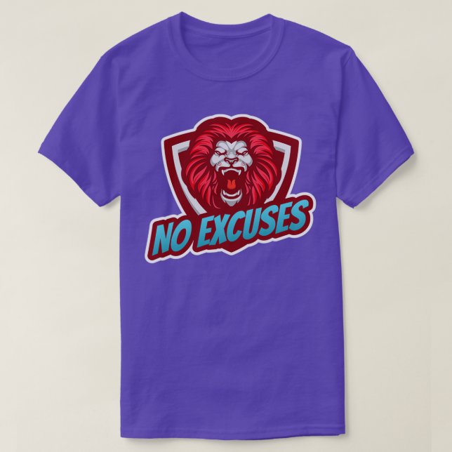 Camiseta No excuses (Frente do Design)