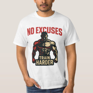 Camiseta No Excuses – Train Harder