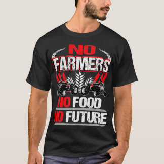 Camiseta No Farmers No Food No Future Farmer Demo Protest S