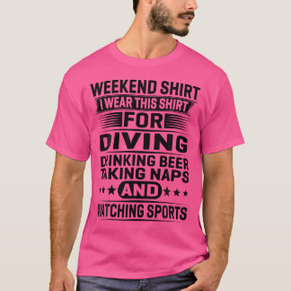 Camiseta No Fim De Semana Eu Visto Isto Para A Cerveja Bebe