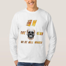 No Final Todos Somos Ossos – Flame Skull Gráfico T
