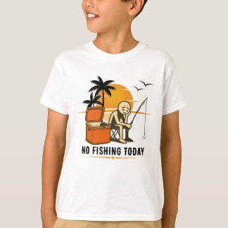 Camiseta No Fishing Today Sad Stickman Fishing  Lovers