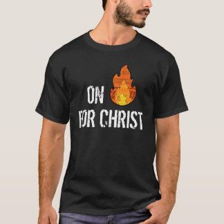 Camiseta No fogo para o t-shirt do cristão do cristo