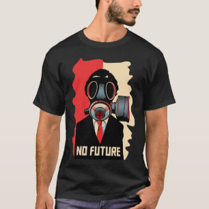 Camiseta No Future Noir: O Homem de Máscara de Gás