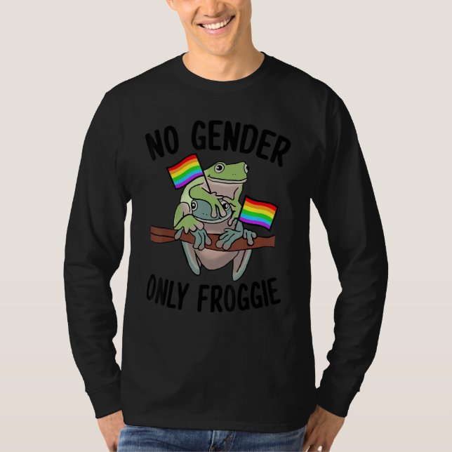 Camiseta No Gender Only Froggie Proud Gay LGBT (Frente)