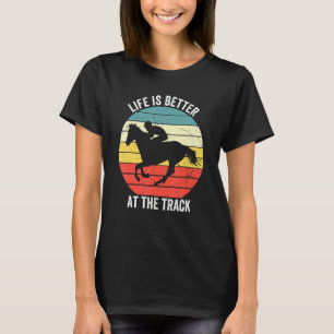 Camiseta No Hipódromo Retro Derby Corrida de Cavalos