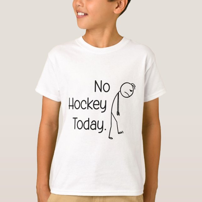 Camiseta No Hockey Today Funny Ice Rink Vibe Stick And Skat (Frente)