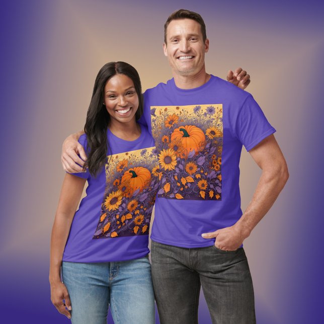 Camiseta No Jardim das Halloween (Criador carregado)