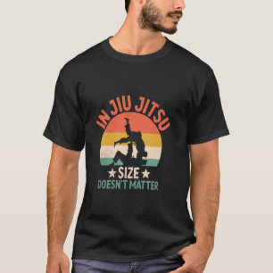 Camiseta No Jiu Jitsu o Tamanho Não Importa Lutar Briga