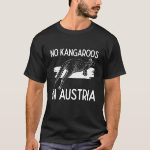 Camiseta No Kangaroos na Áustria no Jardim Zoológico Kangar