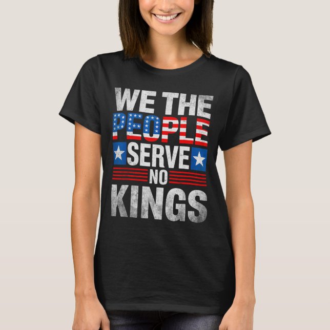 Camiseta No King Patriotic Dom Shirt For Men Women  (Frente)