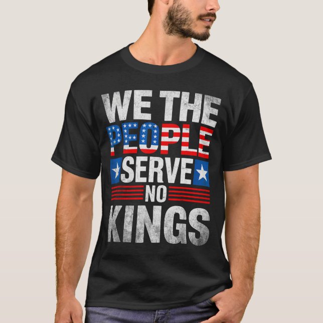 Camiseta No King Patriotic Dom Shirt For Men Women  (Frente)