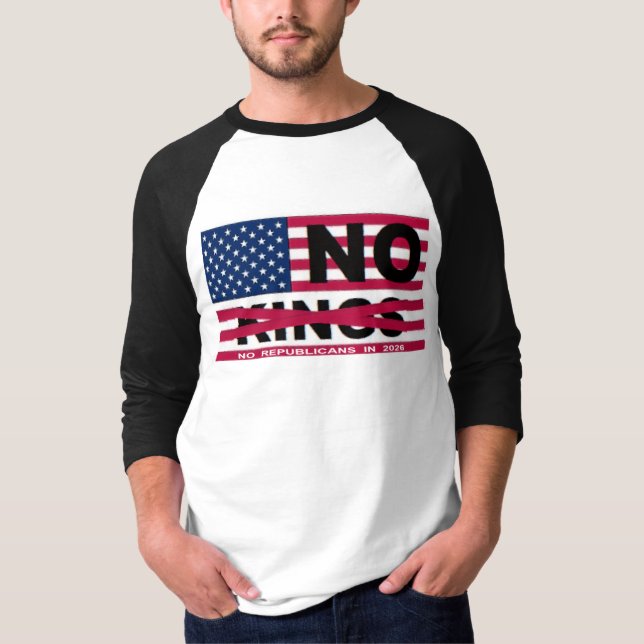 Camiseta "NO kings" (Frente)