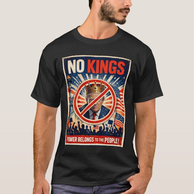 Camiseta No Kings! Power Belongs to the People Protest (Frente)