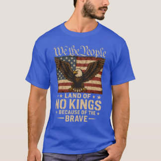 Camiseta No Kings Shirt America Vintage Flag No Kings Day