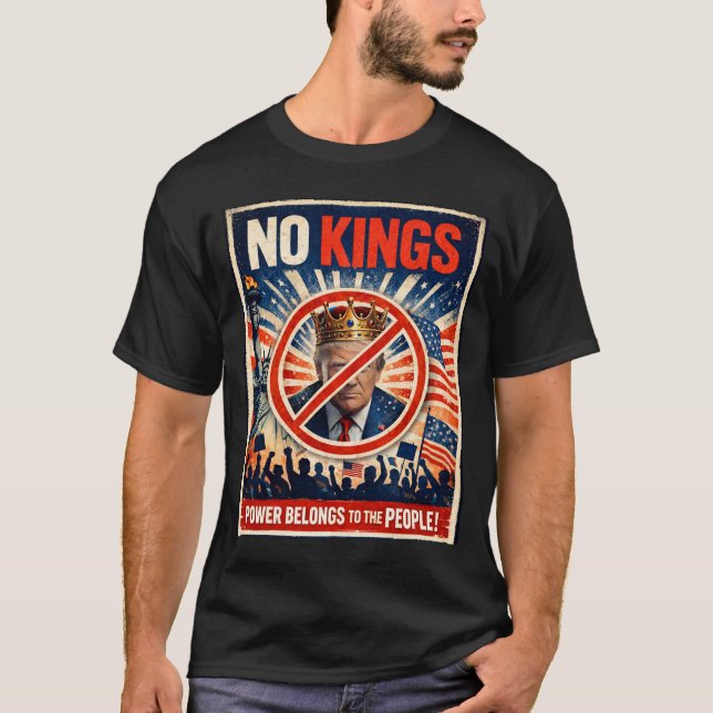 Camiseta No Kings Shirt | Power Belongs to the People! (Frente)