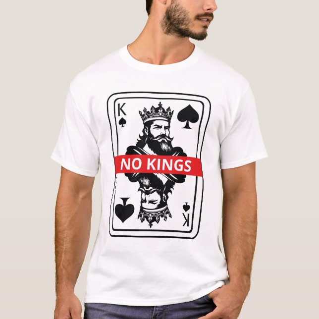 Camiseta No Kings Spade Shirt – Black and White King Playin (Frente)