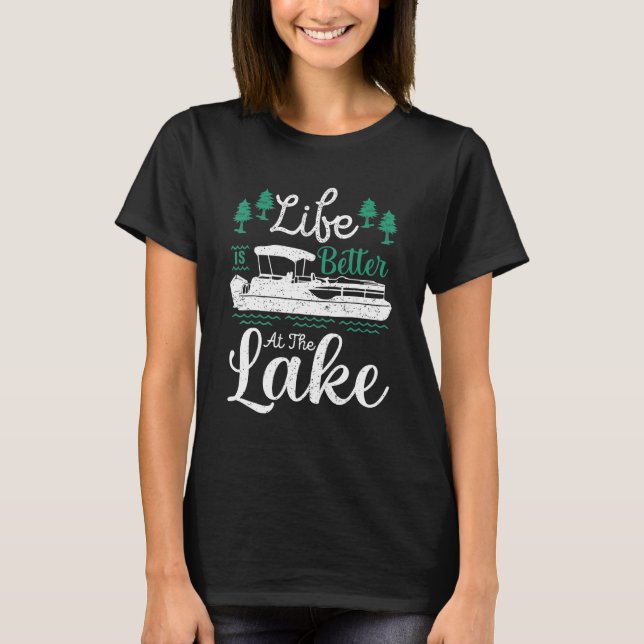 Camiseta No lago, Barcos de pesca 1 (Frente)