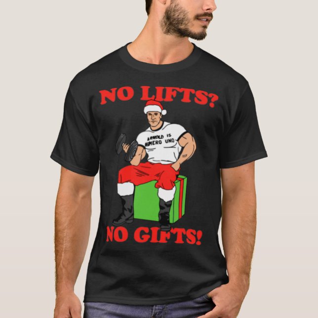 Camiseta No Lifts No Arnold Schwarzenegger Christma  (Frente)
