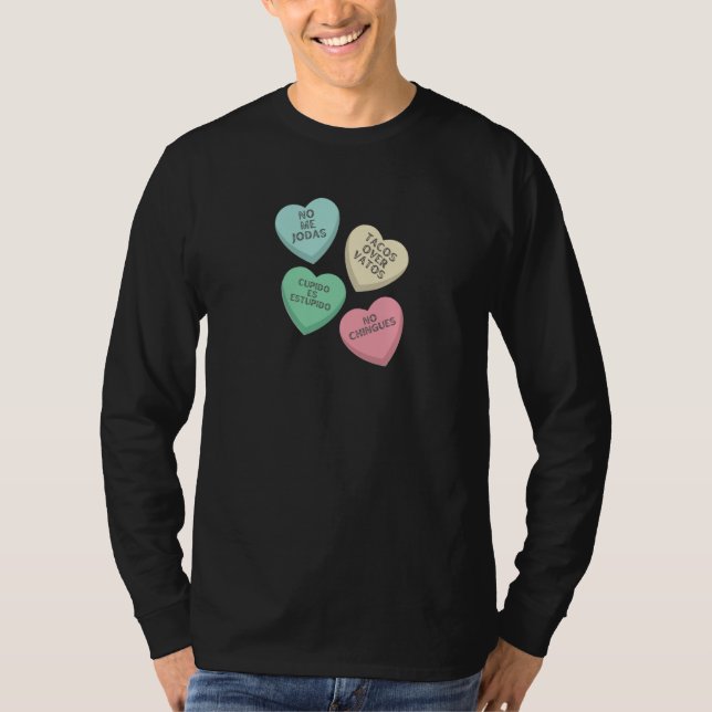 Camiseta No me Jodas Candy Heart Anti Valentines (Frente)