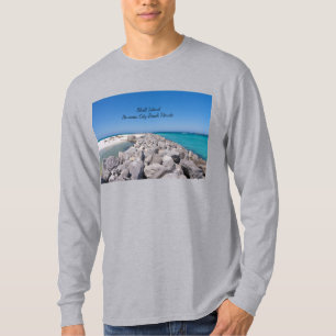 Camiseta No Meio Da Shell Island Jetty Mens Long Sleeve