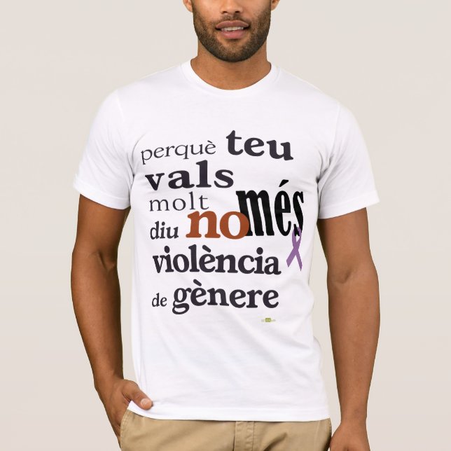 Camiseta No Més Violència de Gènere (Frente)