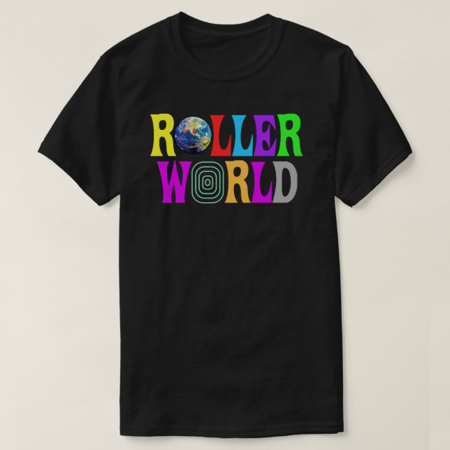 Camiseta No meu bloco - RollerWorld Essencial T-Shirt (Frente do Design)