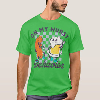 Camiseta No Meu Comportamento Wurst Schnitzel Oktoberfest D