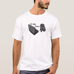 Camiseta No Meu Computador Divertido Meme de Gato