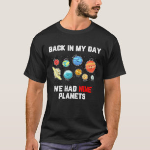 Camiseta No Meu Dia 9 Planetas Plutão Planeta