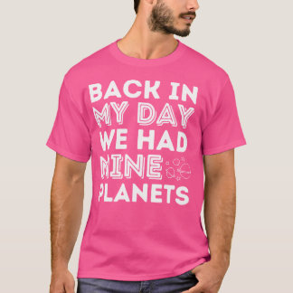 Camiseta No Meu Dia Tivemos Nove Planetas - Chá Astronômico