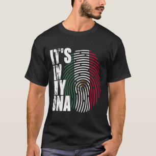 Camiseta No Meu Dna México Bandeira Mexicana