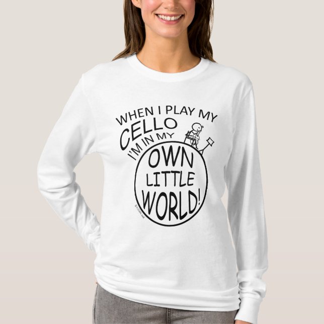 Camiseta No Meu Pequeno Mundo Cello (Frente)