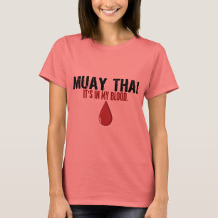Camiseta No meu TAILANDÊS de MUAY do sangue